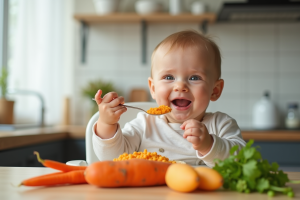 Alimentation bébé : choisir les bons légumes dès 4 mois